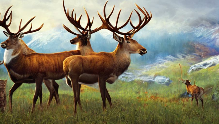 Lively Caribou: The Beauty of the Species