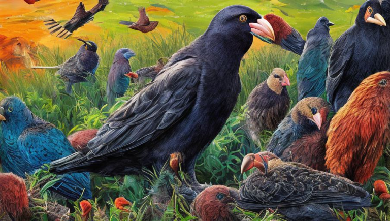 Recreating in Nature: Chough Behaviors