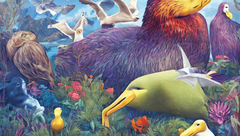 Vibrant Plumage: The Colorful Variations of Albatross