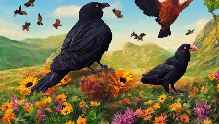 A Study of the Chough's Interactions with Humans