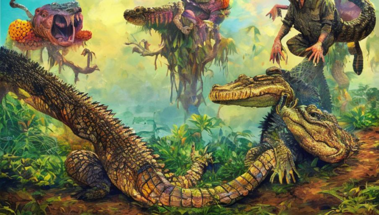 Nest-Building and the Crocodile Family