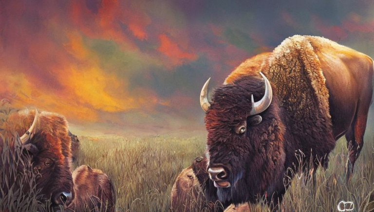 Foraging Habits of Bison
