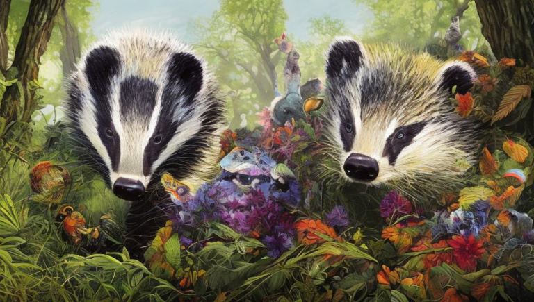 Jostling For Territory: Badger Behavior